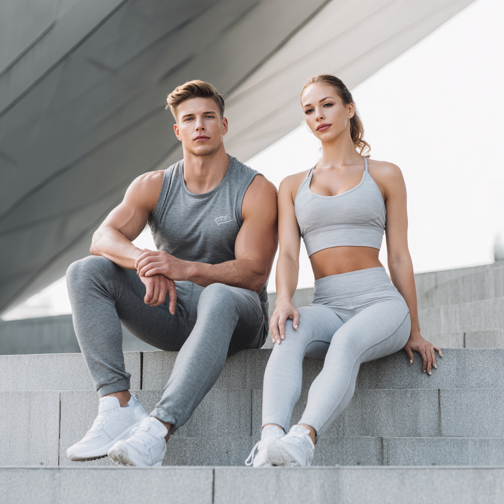 Profesionální fitness trenér s klientem